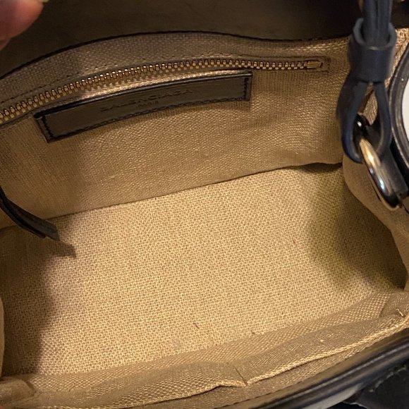 Authentic Balenciaga Mini Padlock Black Leather Cross Body Bag Please read: - Picture 8 of 14